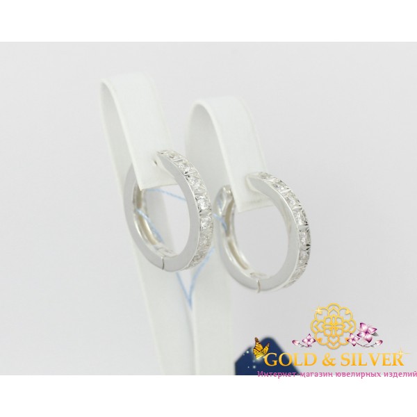 Жіночі сережки срібні конго "Геліос" 2189 , Gold & Silver Gold & Silver, Украина